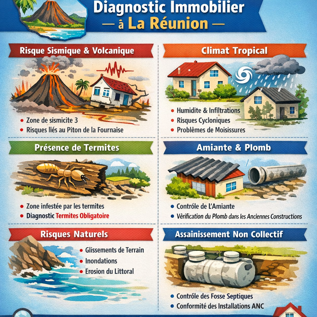 Architecture créole typique de La Réunion avec varangue et toit en tôle dans un environnement tropical